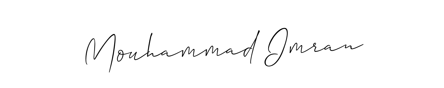 How to make Mouhammad Imran name signature. Use Allison_Script style for creating short signs online. This is the latest handwritten sign. Mouhammad Imran signature style 2 images and pictures png