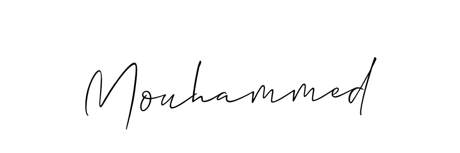 Use a signature maker to create a handwritten signature online. With this signature software, you can design (Allison_Script) your own signature for name Mouhammed. Mouhammed signature style 2 images and pictures png