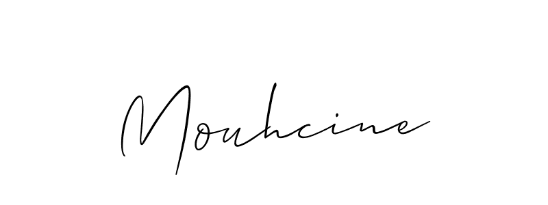 How to Draw Mouhcine signature style? Allison_Script is a latest design signature styles for name Mouhcine. Mouhcine signature style 2 images and pictures png