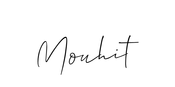 Use a signature maker to create a handwritten signature online. With this signature software, you can design (Allison_Script) your own signature for name Mouhit. Mouhit signature style 2 images and pictures png