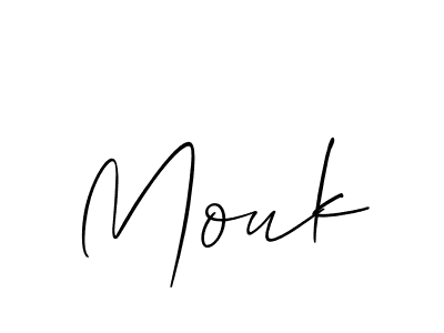 Make a beautiful signature design for name Mouk. With this signature (Allison_Script) style, you can create a handwritten signature for free. Mouk signature style 2 images and pictures png