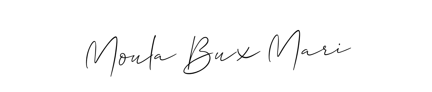 Moula Bux Mari stylish signature style. Best Handwritten Sign (Allison_Script) for my name. Handwritten Signature Collection Ideas for my name Moula Bux Mari. Moula Bux Mari signature style 2 images and pictures png