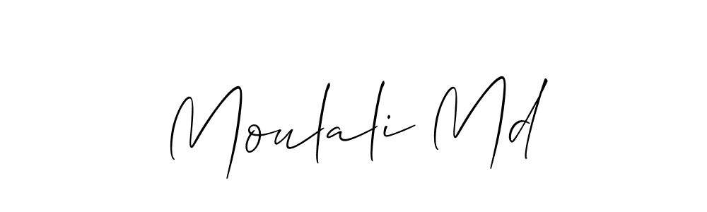 Allison_Script is a professional signature style that is perfect for those who want to add a touch of class to their signature. It is also a great choice for those who want to make their signature more unique. Get Moulali Md name to fancy signature for free. Moulali Md signature style 2 images and pictures png