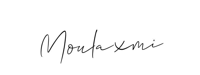 How to make Moulaxmi signature? Allison_Script is a professional autograph style. Create handwritten signature for Moulaxmi name. Moulaxmi signature style 2 images and pictures png