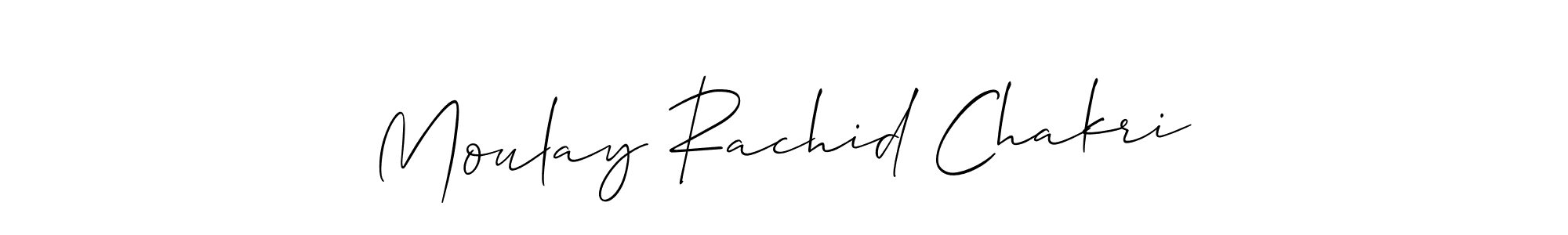 Design your own signature with our free online signature maker. With this signature software, you can create a handwritten (Allison_Script) signature for name Moulay Rachid Chakri. Moulay Rachid Chakri signature style 2 images and pictures png