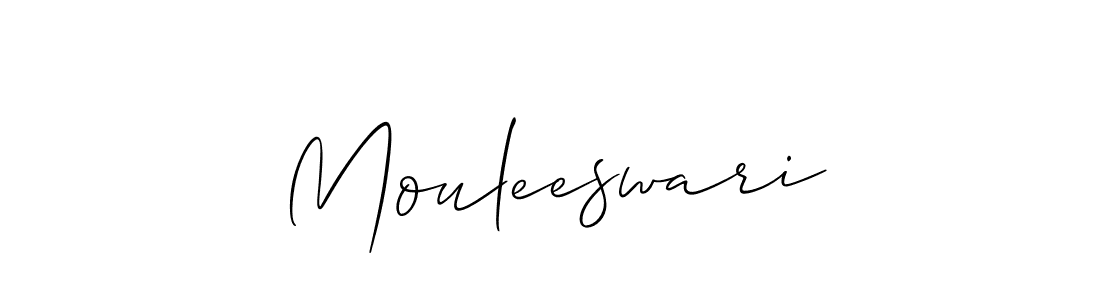 Make a beautiful signature design for name Mouleeswari. With this signature (Allison_Script) style, you can create a handwritten signature for free. Mouleeswari signature style 2 images and pictures png