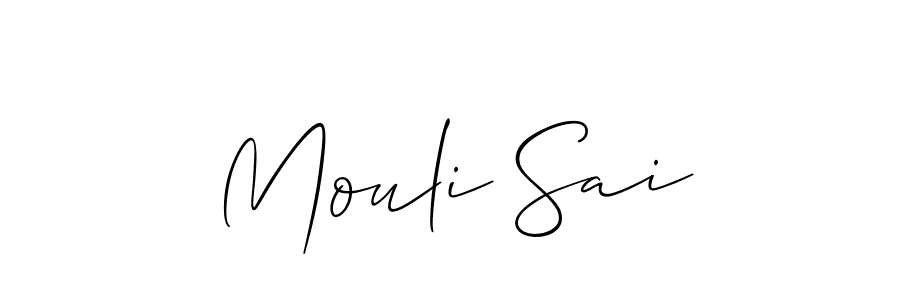 Also You can easily find your signature by using the search form. We will create Mouli Sai name handwritten signature images for you free of cost using Allison_Script sign style. Mouli Sai signature style 2 images and pictures png