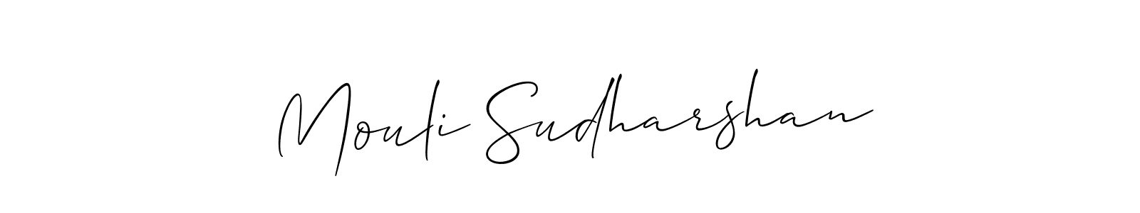 Create a beautiful signature design for name Mouli Sudharshan. With this signature (Allison_Script) fonts, you can make a handwritten signature for free. Mouli Sudharshan signature style 2 images and pictures png