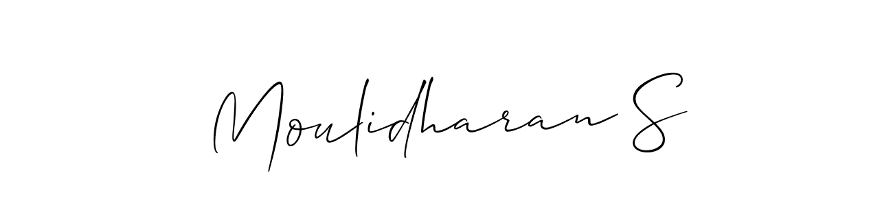 How to Draw Moulidharan S signature style? Allison_Script is a latest design signature styles for name Moulidharan S. Moulidharan S signature style 2 images and pictures png