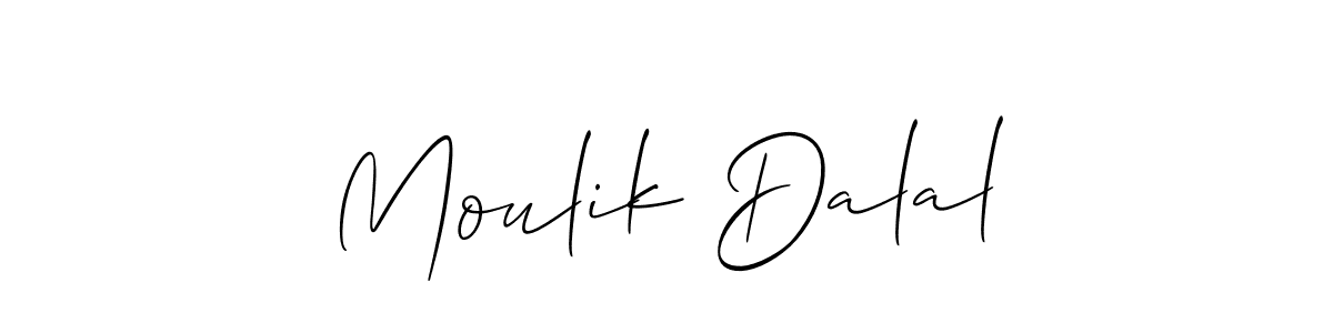 Make a beautiful signature design for name Moulik Dalal. Use this online signature maker to create a handwritten signature for free. Moulik Dalal signature style 2 images and pictures png