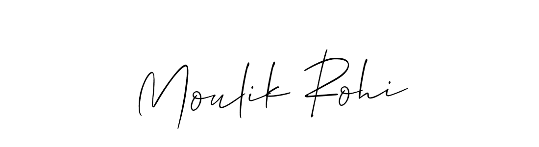 Also You can easily find your signature by using the search form. We will create Moulik Rohi name handwritten signature images for you free of cost using Allison_Script sign style. Moulik Rohi signature style 2 images and pictures png