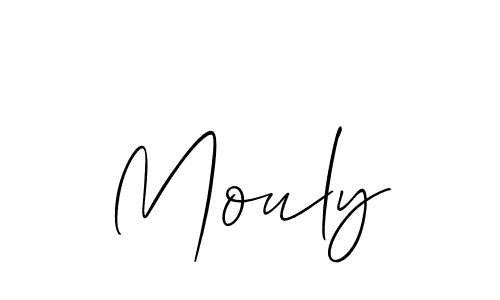 You should practise on your own different ways (Allison_Script) to write your name (Mouly) in signature. don't let someone else do it for you. Mouly signature style 2 images and pictures png