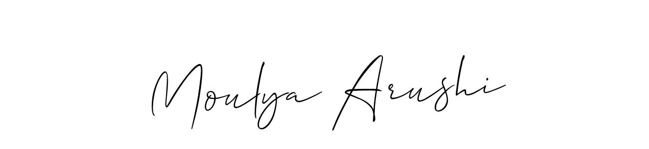 See photos of Moulya Arushi official signature by Spectra . Check more albums & portfolios. Read reviews & check more about Allison_Script font. Moulya Arushi signature style 2 images and pictures png