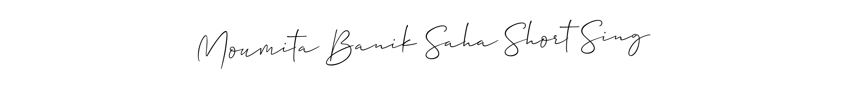 How to make Moumita Banik Saha Short Sing signature? Allison_Script is a professional autograph style. Create handwritten signature for Moumita Banik Saha Short Sing name. Moumita Banik Saha Short Sing signature style 2 images and pictures png