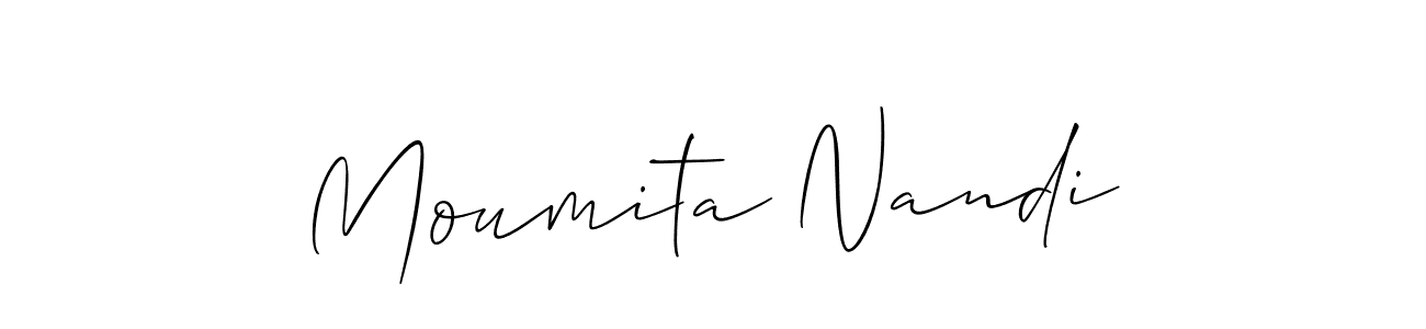 This is the best signature style for the Moumita Nandi name. Also you like these signature font (Allison_Script). Mix name signature. Moumita Nandi signature style 2 images and pictures png