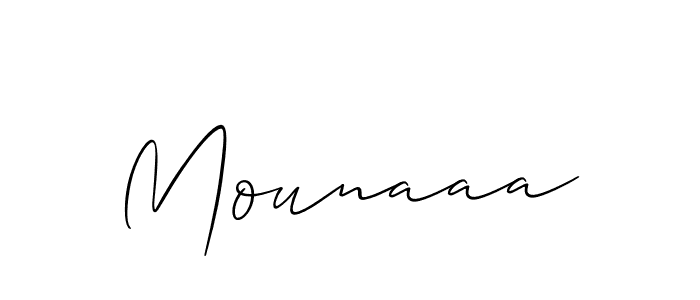 Best and Professional Signature Style for Mounaaa. Allison_Script Best Signature Style Collection. Mounaaa signature style 2 images and pictures png