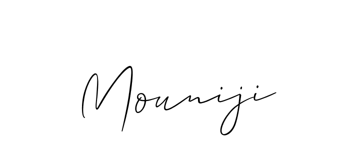 Best and Professional Signature Style for Mouniji. Allison_Script Best Signature Style Collection. Mouniji signature style 2 images and pictures png