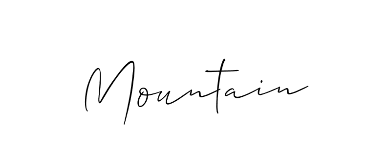 Make a short Mountain signature style. Manage your documents anywhere anytime using Allison_Script. Create and add eSignatures, submit forms, share and send files easily. Mountain signature style 2 images and pictures png
