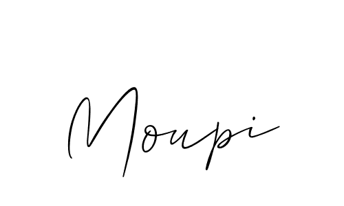 Make a beautiful signature design for name Moupi. With this signature (Allison_Script) style, you can create a handwritten signature for free. Moupi signature style 2 images and pictures png