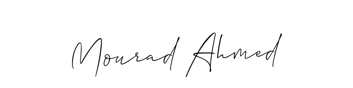 It looks lik you need a new signature style for name Mourad Ahmed. Design unique handwritten (Allison_Script) signature with our free signature maker in just a few clicks. Mourad Ahmed signature style 2 images and pictures png