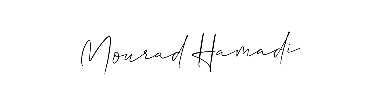 Make a beautiful signature design for name Mourad Hamadi. Use this online signature maker to create a handwritten signature for free. Mourad Hamadi signature style 2 images and pictures png