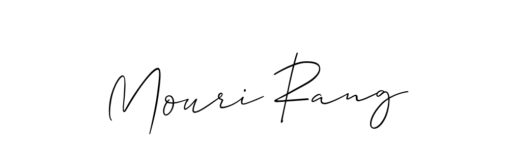 See photos of Mouri Rang official signature by Spectra . Check more albums & portfolios. Read reviews & check more about Allison_Script font. Mouri Rang signature style 2 images and pictures png