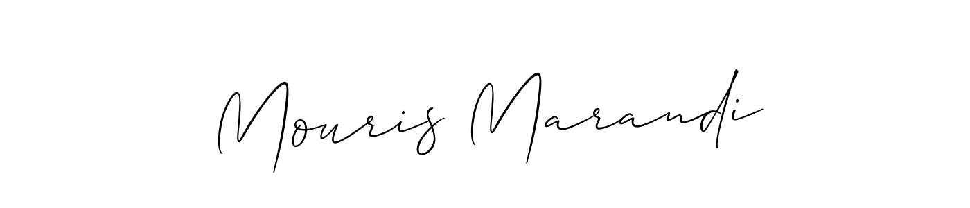Make a short Mouris Marandi signature style. Manage your documents anywhere anytime using Allison_Script. Create and add eSignatures, submit forms, share and send files easily. Mouris Marandi signature style 2 images and pictures png