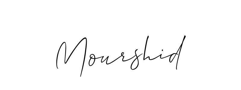 Also we have Mourshid name is the best signature style. Create professional handwritten signature collection using Allison_Script autograph style. Mourshid signature style 2 images and pictures png