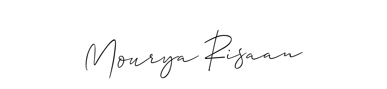 How to Draw Mourya Risaan signature style? Allison_Script is a latest design signature styles for name Mourya Risaan. Mourya Risaan signature style 2 images and pictures png