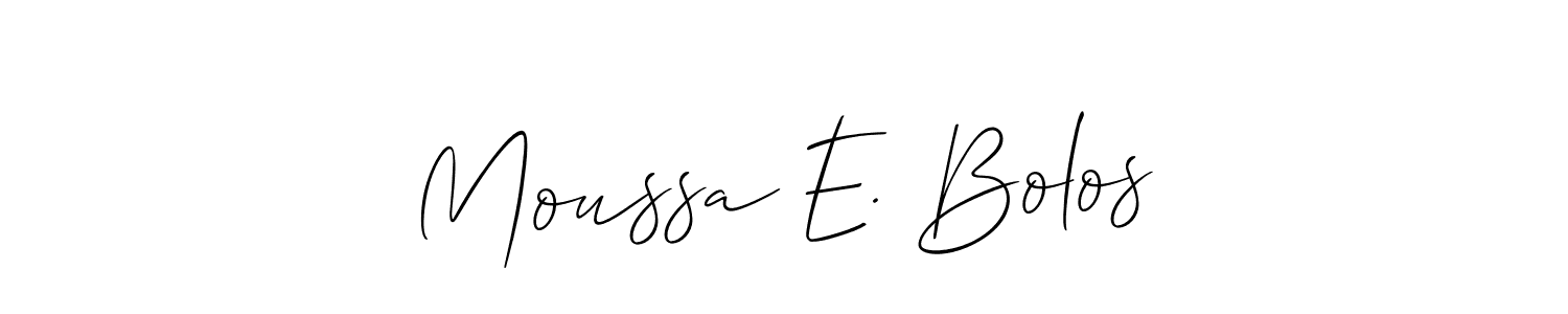 Once you've used our free online signature maker to create your best signature Allison_Script style, it's time to enjoy all of the benefits that Moussa E. Bolos name signing documents. Moussa E. Bolos signature style 2 images and pictures png