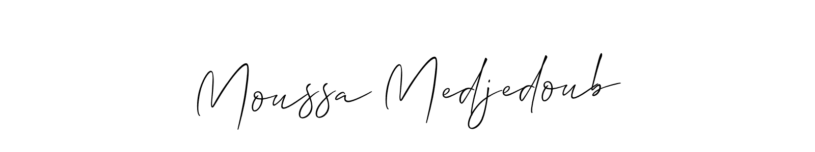 Best and Professional Signature Style for Moussa Medjedoub. Allison_Script Best Signature Style Collection. Moussa Medjedoub signature style 2 images and pictures png