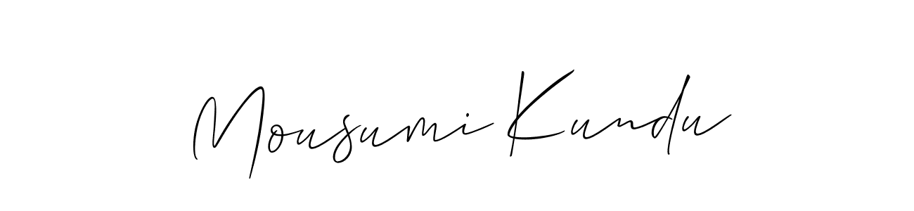 Similarly Allison_Script is the best handwritten signature design. Signature creator online .You can use it as an online autograph creator for name Mousumi Kundu. Mousumi Kundu signature style 2 images and pictures png