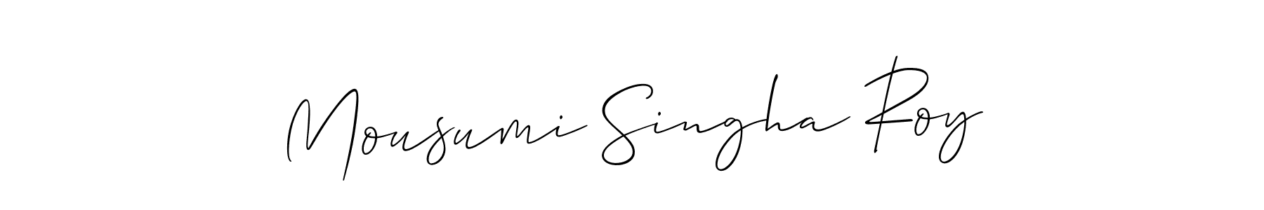 It looks lik you need a new signature style for name Mousumi Singha Roy. Design unique handwritten (Allison_Script) signature with our free signature maker in just a few clicks. Mousumi Singha Roy signature style 2 images and pictures png