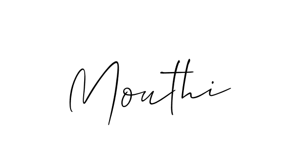 How to make Mouthi signature? Allison_Script is a professional autograph style. Create handwritten signature for Mouthi name. Mouthi signature style 2 images and pictures png