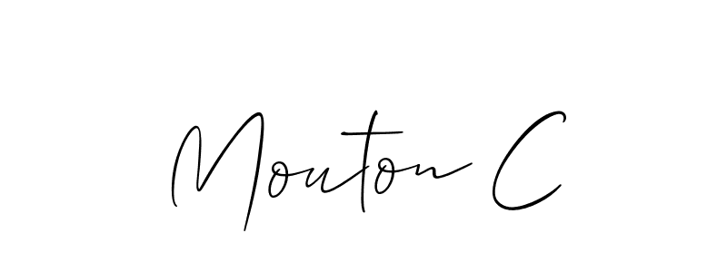 Make a short Mouton C signature style. Manage your documents anywhere anytime using Allison_Script. Create and add eSignatures, submit forms, share and send files easily. Mouton C signature style 2 images and pictures png