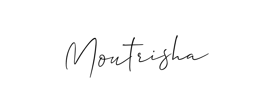 Moutrisha stylish signature style. Best Handwritten Sign (Allison_Script) for my name. Handwritten Signature Collection Ideas for my name Moutrisha. Moutrisha signature style 2 images and pictures png