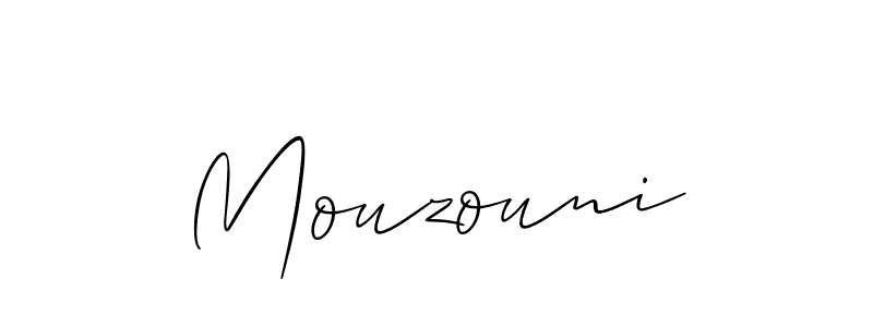 Use a signature maker to create a handwritten signature online. With this signature software, you can design (Allison_Script) your own signature for name Mouzouni. Mouzouni signature style 2 images and pictures png
