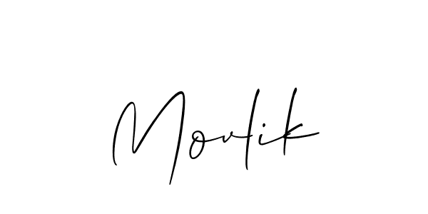 How to Draw Movlik signature style? Allison_Script is a latest design signature styles for name Movlik. Movlik signature style 2 images and pictures png