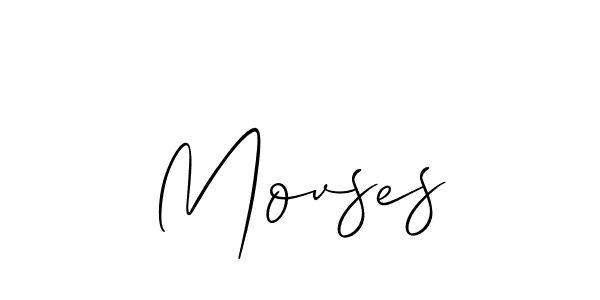 Make a beautiful signature design for name Movses. With this signature (Allison_Script) style, you can create a handwritten signature for free. Movses signature style 2 images and pictures png