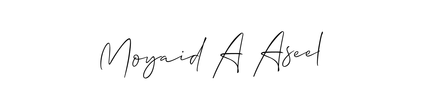 Best and Professional Signature Style for Moyaid A Aseel. Allison_Script Best Signature Style Collection. Moyaid A Aseel signature style 2 images and pictures png