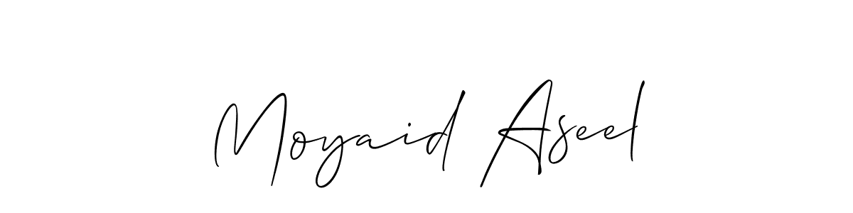 Make a beautiful signature design for name Moyaid Aseel. Use this online signature maker to create a handwritten signature for free. Moyaid Aseel signature style 2 images and pictures png