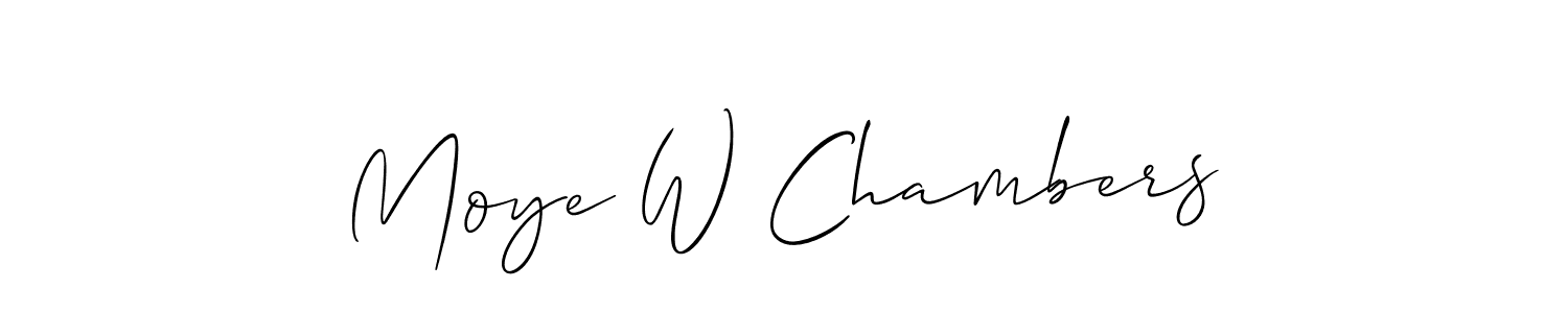 Similarly Allison_Script is the best handwritten signature design. Signature creator online .You can use it as an online autograph creator for name Moye W Chambers. Moye W Chambers signature style 2 images and pictures png