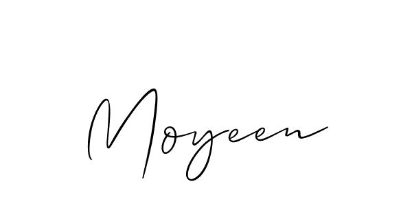 It looks lik you need a new signature style for name Moyeen. Design unique handwritten (Allison_Script) signature with our free signature maker in just a few clicks. Moyeen signature style 2 images and pictures png