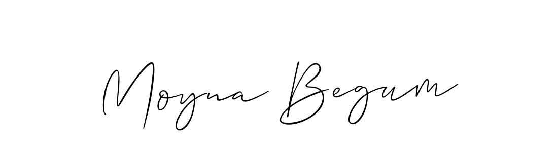 You should practise on your own different ways (Allison_Script) to write your name (Moyna Begum) in signature. don't let someone else do it for you. Moyna Begum signature style 2 images and pictures png