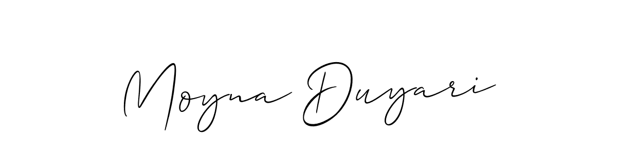 How to Draw Moyna Duyari signature style? Allison_Script is a latest design signature styles for name Moyna Duyari. Moyna Duyari signature style 2 images and pictures png