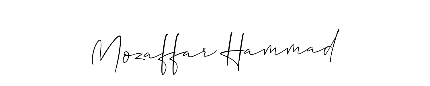 Design your own signature with our free online signature maker. With this signature software, you can create a handwritten (Allison_Script) signature for name Mozaffar Hammad. Mozaffar Hammad signature style 2 images and pictures png