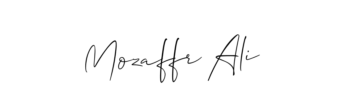 Make a beautiful signature design for name Mozaffr Ali. With this signature (Allison_Script) style, you can create a handwritten signature for free. Mozaffr Ali signature style 2 images and pictures png