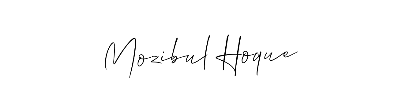 Mozibul Hoque stylish signature style. Best Handwritten Sign (Allison_Script) for my name. Handwritten Signature Collection Ideas for my name Mozibul Hoque. Mozibul Hoque signature style 2 images and pictures png
