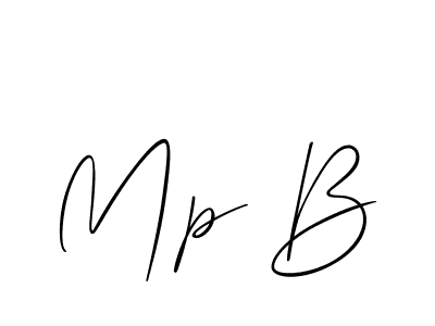 How to make Mp B signature? Allison_Script is a professional autograph style. Create handwritten signature for Mp B name. Mp B signature style 2 images and pictures png