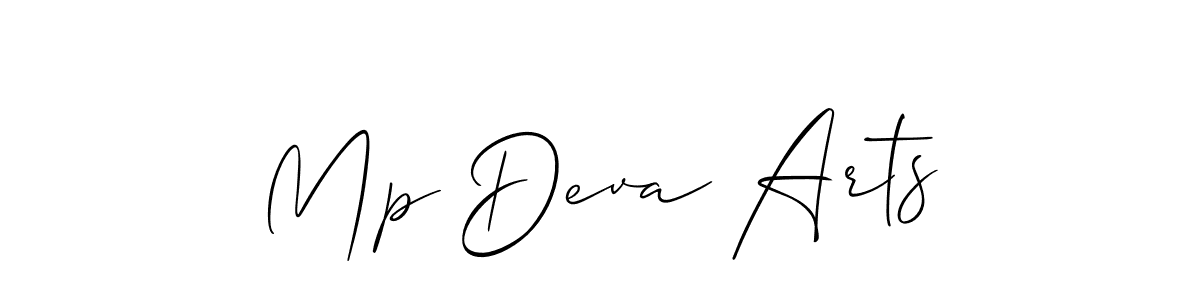 It looks lik you need a new signature style for name Mp Deva Arts. Design unique handwritten (Allison_Script) signature with our free signature maker in just a few clicks. Mp Deva Arts signature style 2 images and pictures png